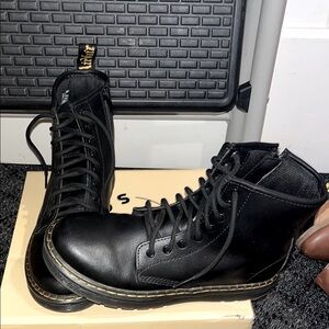 Dr. Martens Black Leather Boots